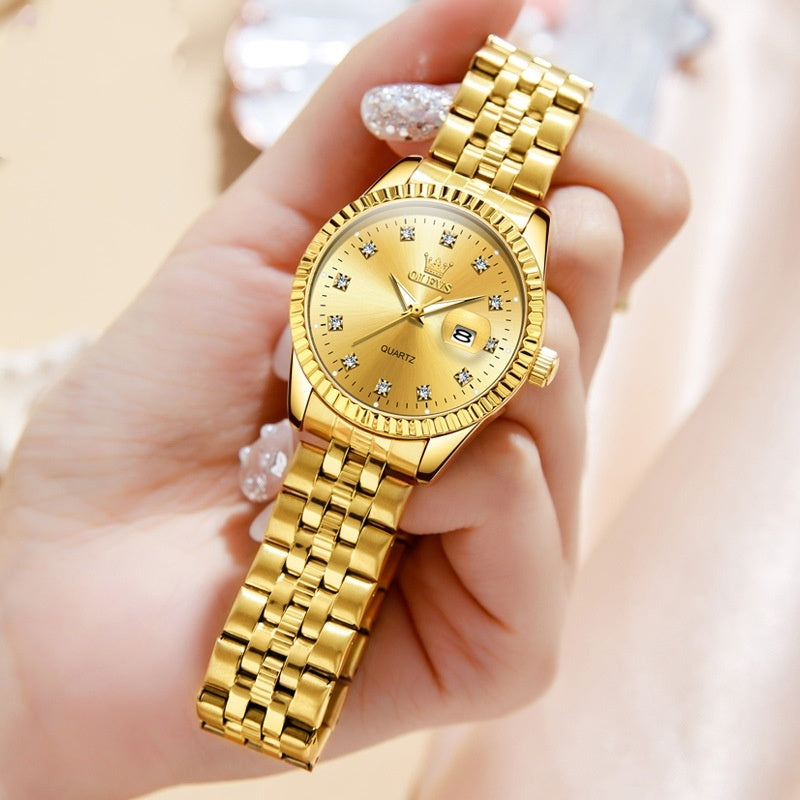 Stylish Waterproof Couple’s Timepiece (Wasserdichte Uhr für Paare – Stylisch und Wasserdicht)