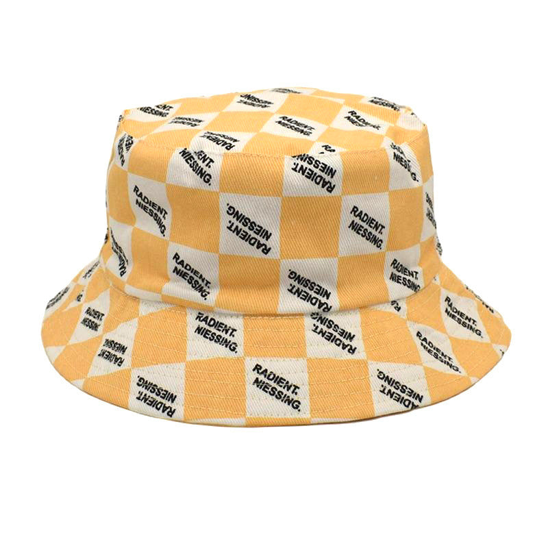 Fashion Plaid Print Fisher Hat (Modischer Fischerhut Mit Karomuster)