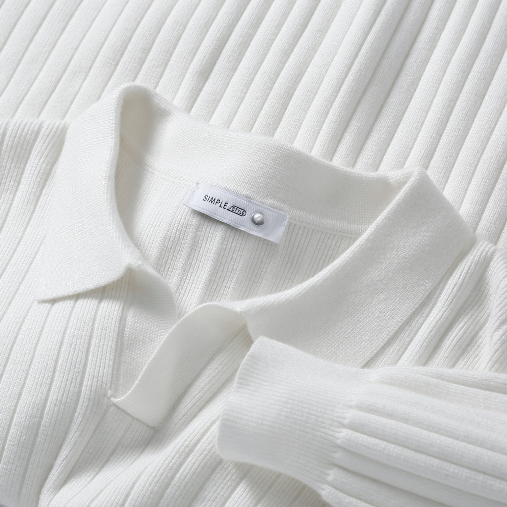 Classic Casual Lapel Sweater - Gentleman Style (Klassischer Strickpullover Mit Kragen)