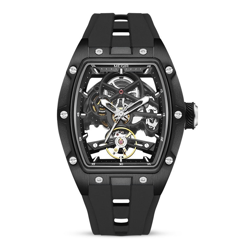 Automatic Stainless Steel Skeleton Timepiece (Automatische Skelettuhr Aus Edelstahl)