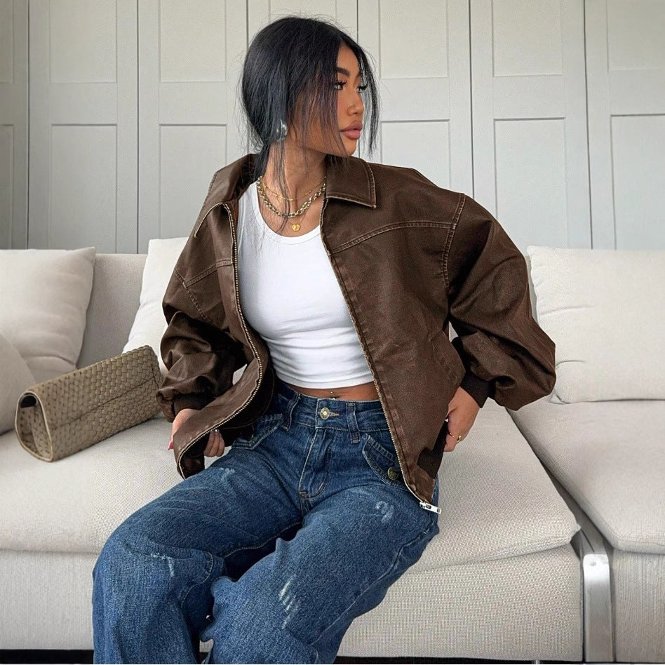 Classic Leather Jacket - Classic Rebellion in Every Stitch (Klassische Lederjacke)