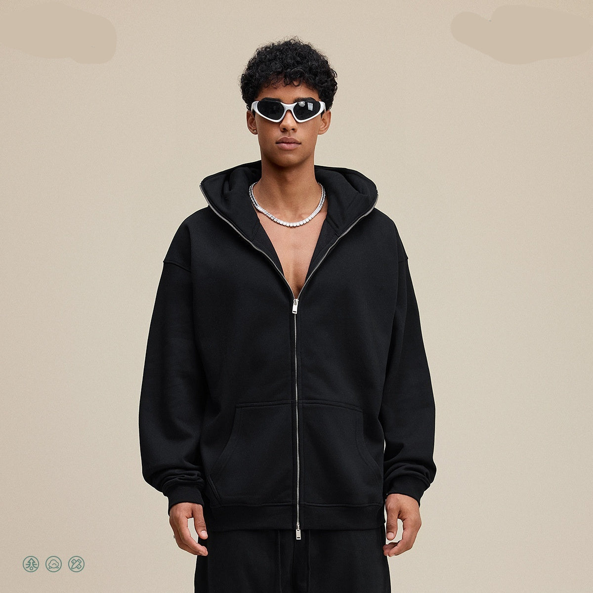 Sport Sweater – Hidden Balaclava  (Sportlicher Sweater Mit Stylischer Hip-Hop-Sturmmaske)