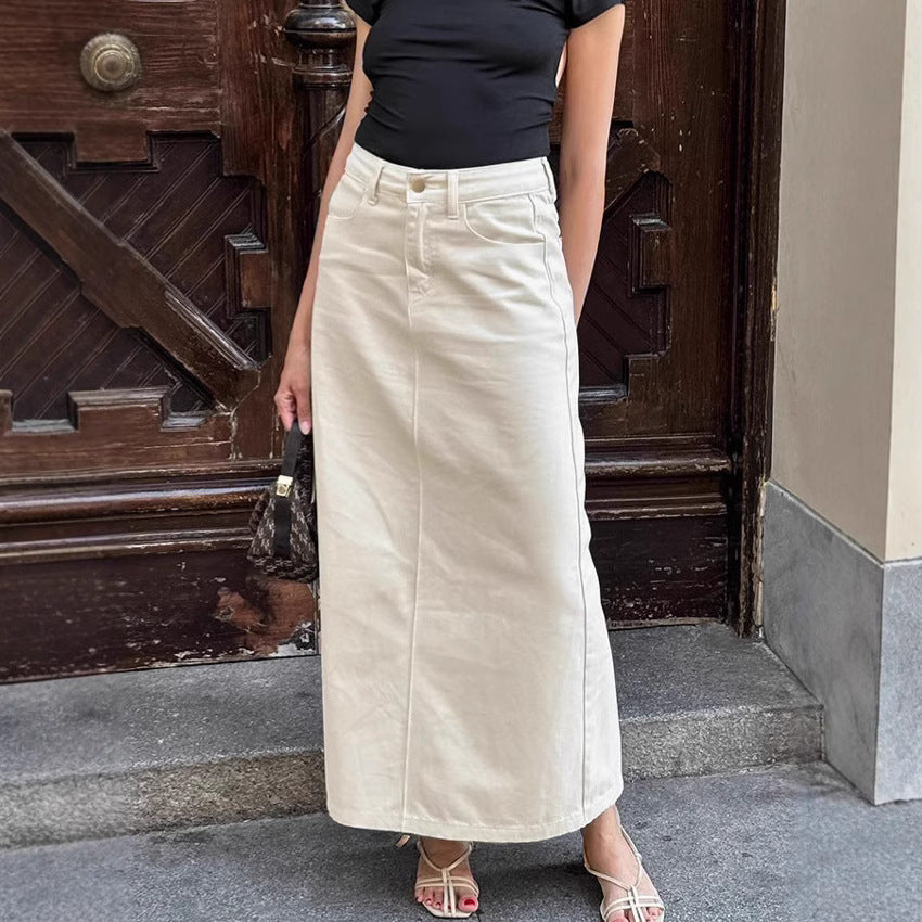 Classic Mode Denim Skirt (Modischer Jeans-Rock im Classic Style)