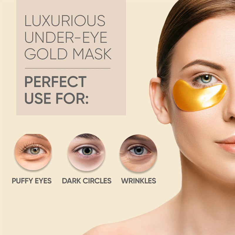 24K Gold Eye Mask – Anti-Wrinkle, Lifting & Eye Bag Removal (Luxus 24K Gold Augenpads Zur Straffung & Aufhellung)
