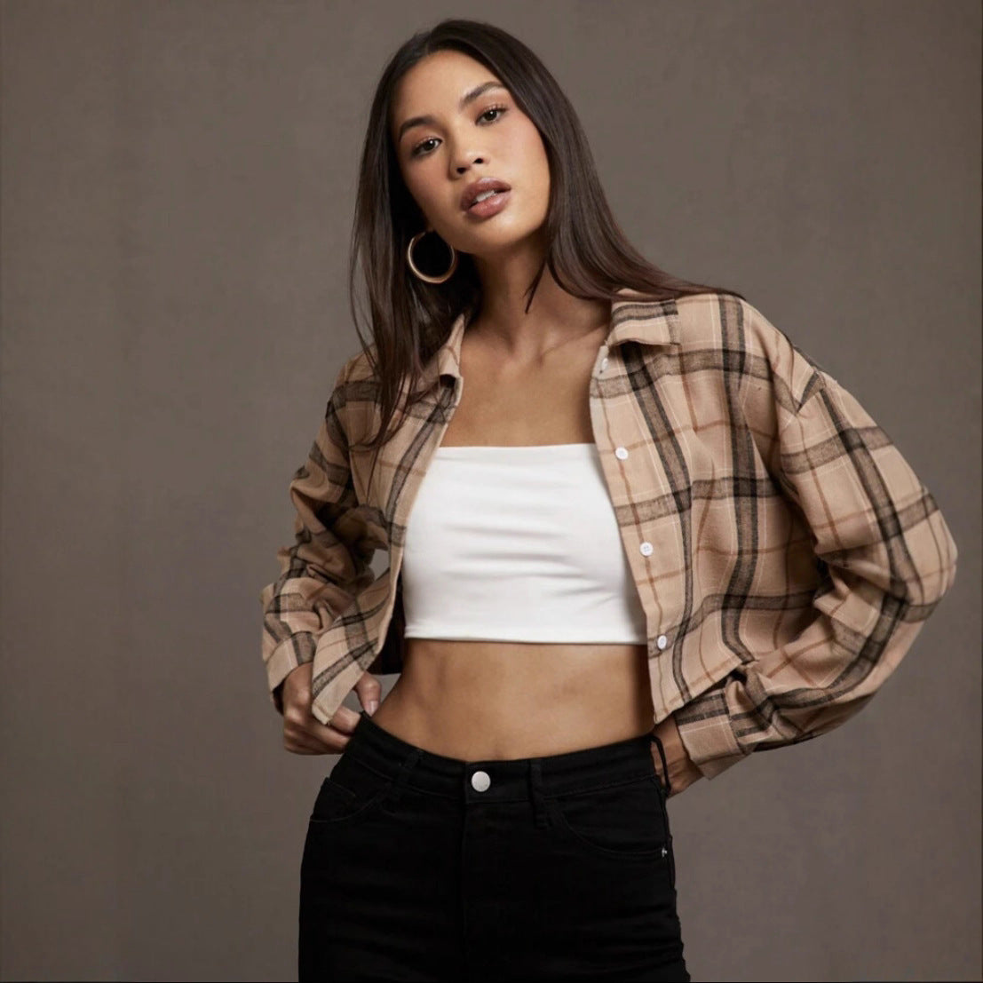 Classic Cropped Blouse (Klassisches Bauchfreies Blusen-Top)