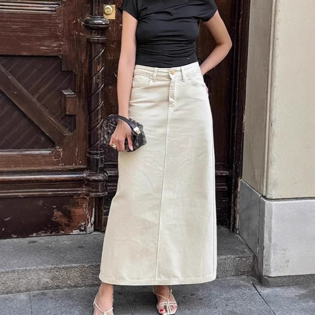 Classic Mode Denim Skirt (Modischer Jeans-Rock im Classic Style)