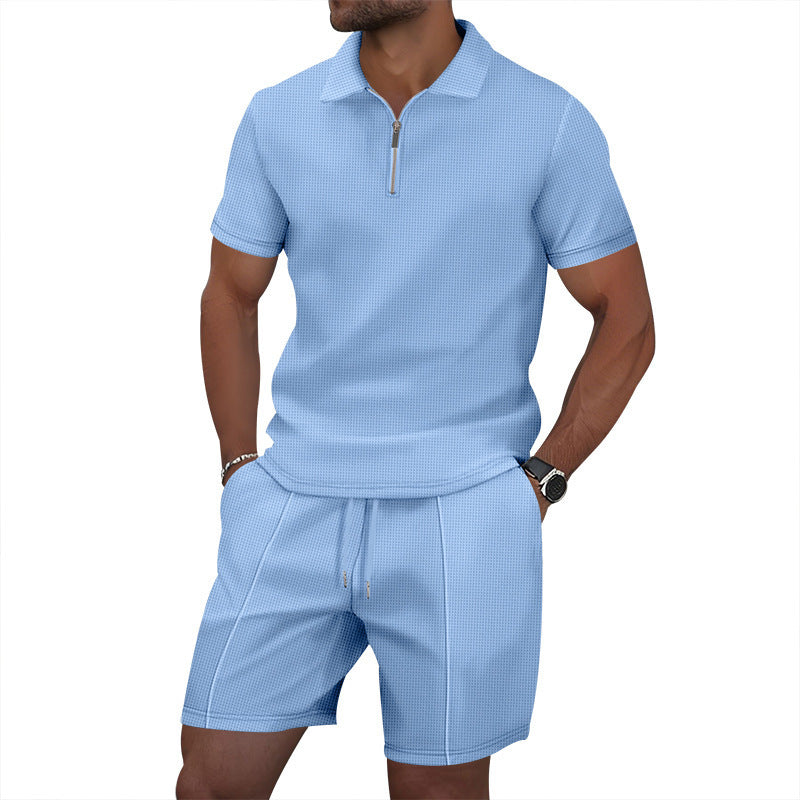 Casual Shorts & Polo Tee Set