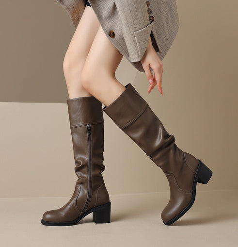 Classic High-Top Heel Boots (Klassische High-Top-Stiefel mit Absatz)