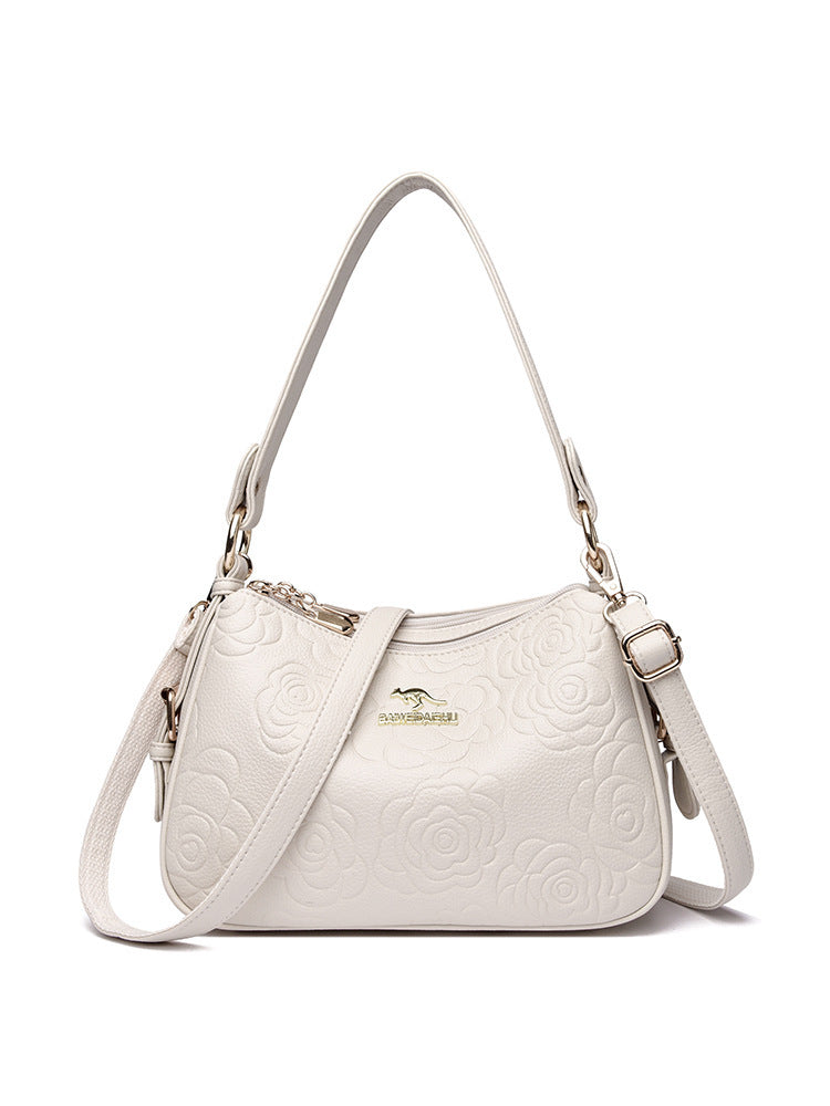 Elegant All-Round Leather Shoulder Bag (Elegante Damentasche aus Leder)