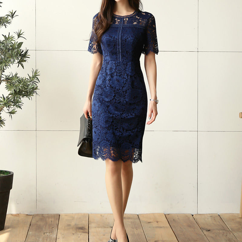 Fashion Midi Lace Dress (Elegantes Midi-Kleid)