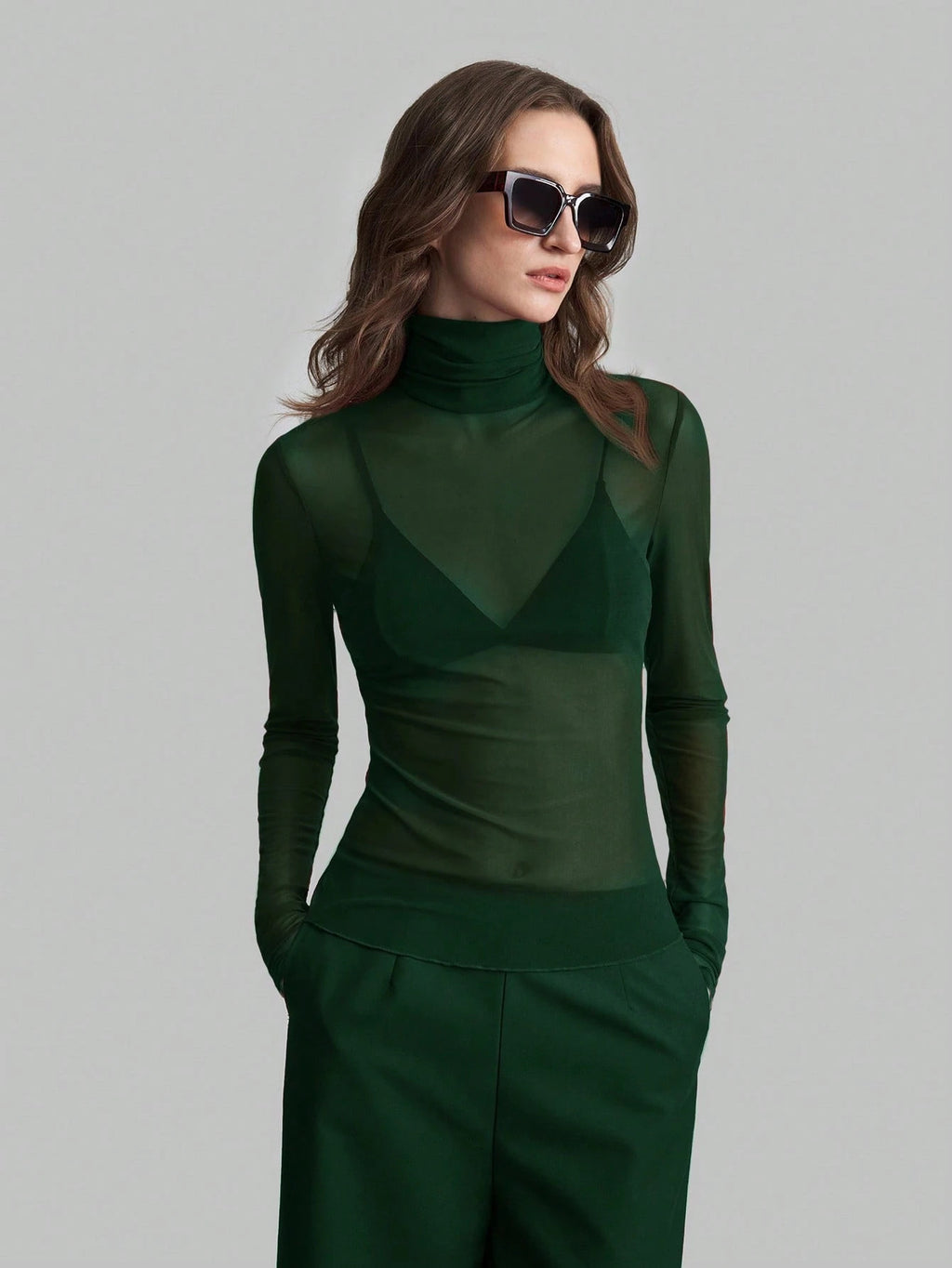 Elegant Mesh Slimming Blouse (Elegante Mesh-Bluse – Figurbetont, Stilvoll & Raffiniert.)