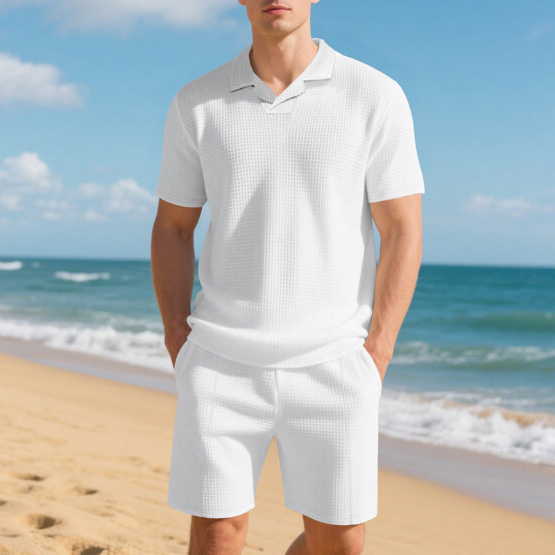 Relaxed Polo Short Set – Stylish & Comfortable (Entspanntes Polo-Set mit Shorts – Stilvoll & Komfortabel)
