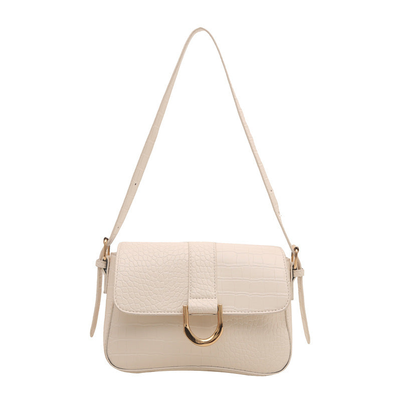 Classic Retro Clasp Shoulder Tote